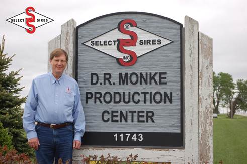 Select Sires names D.R. Monke Production Center