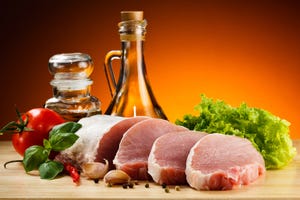 Properly cooked pork chops may still contain listeria, salmonella