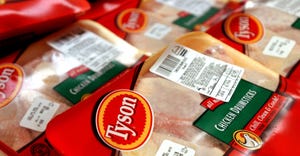 packages of Tyson frozen chicken products