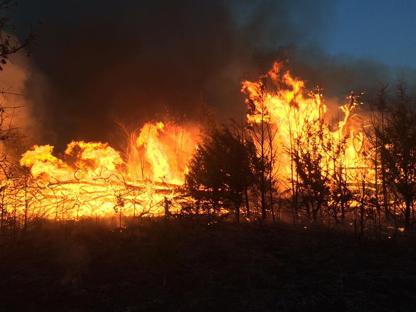 Large wildfires burning in numerous western states