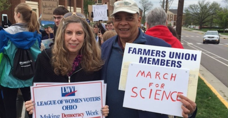 Farmers participate in March for Science events