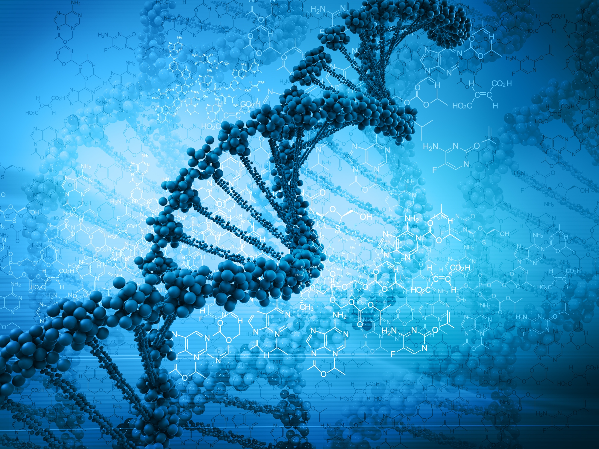 Dna Strand That Has Glowing Lights In It Background, 3d Illustration Of  Rotating Dna Glowing Molecule On Blue Background, Hd Photography Photo  Background Image And Wallpaper for Free Download