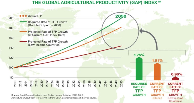 Lagging productivity growth limiting ag’s global capacity