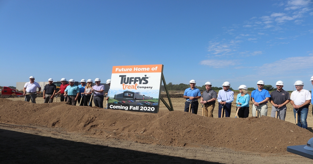 Tuffy's breaks ground on new pet treat facility