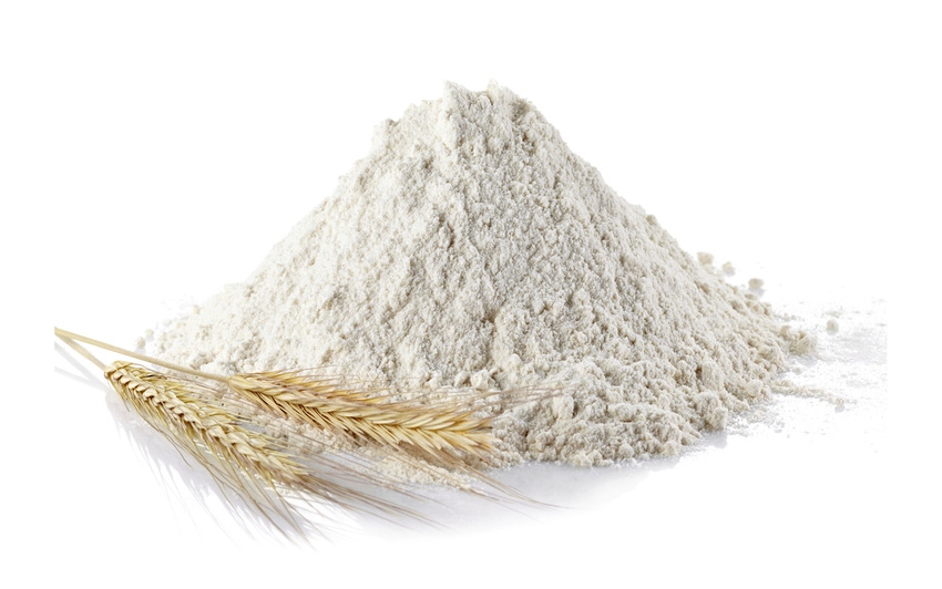 wheat flour and grain of wheat