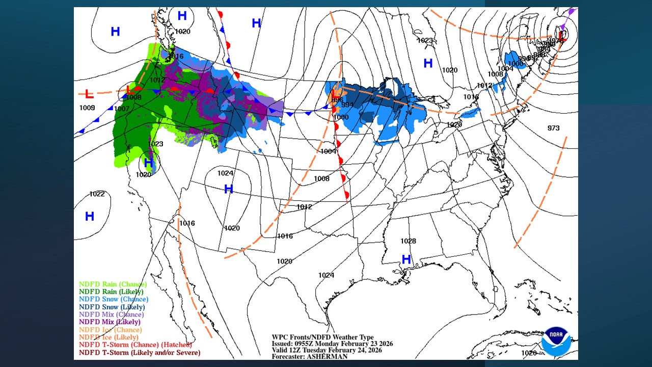 Blustery weather prevails across Corn Belt