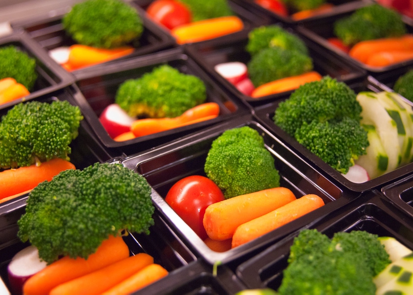 vegetable trays for school meals