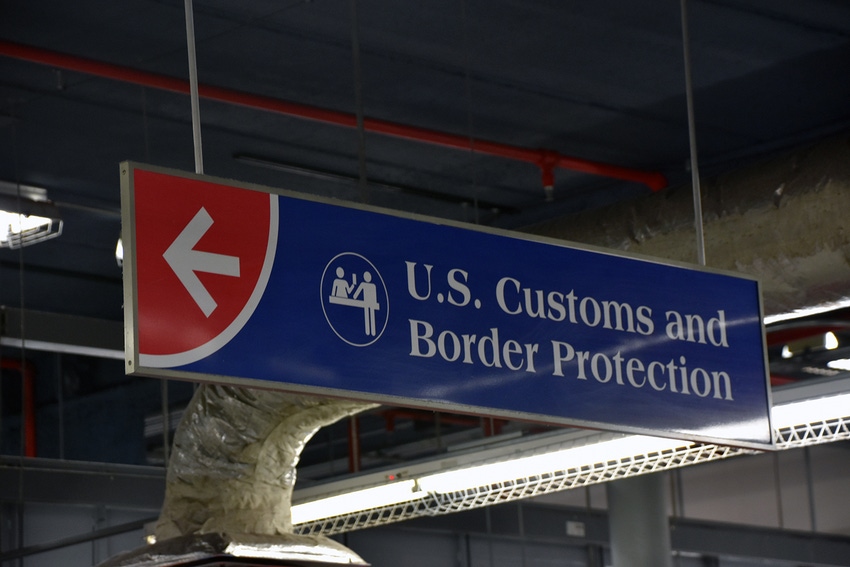 Customs-Border Protection sign