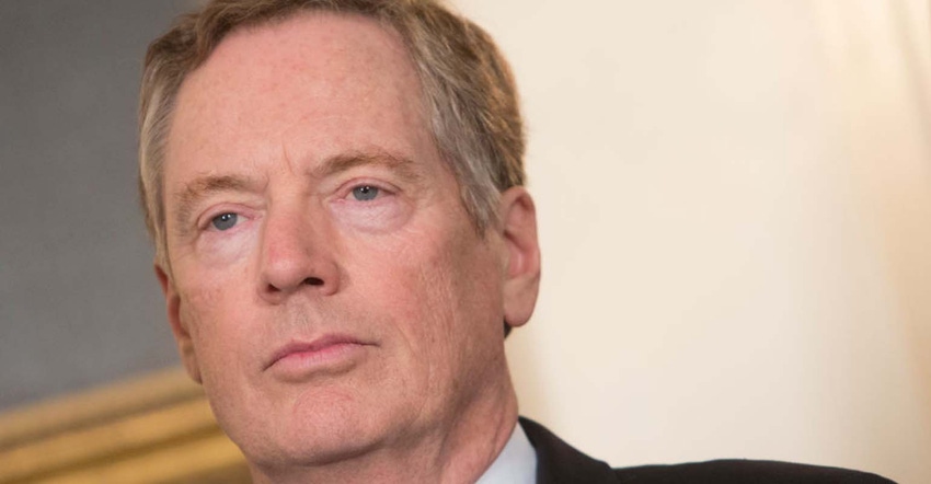 Lighthizer positive on China’s ag purchases