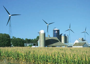 wind turbine rural landscape