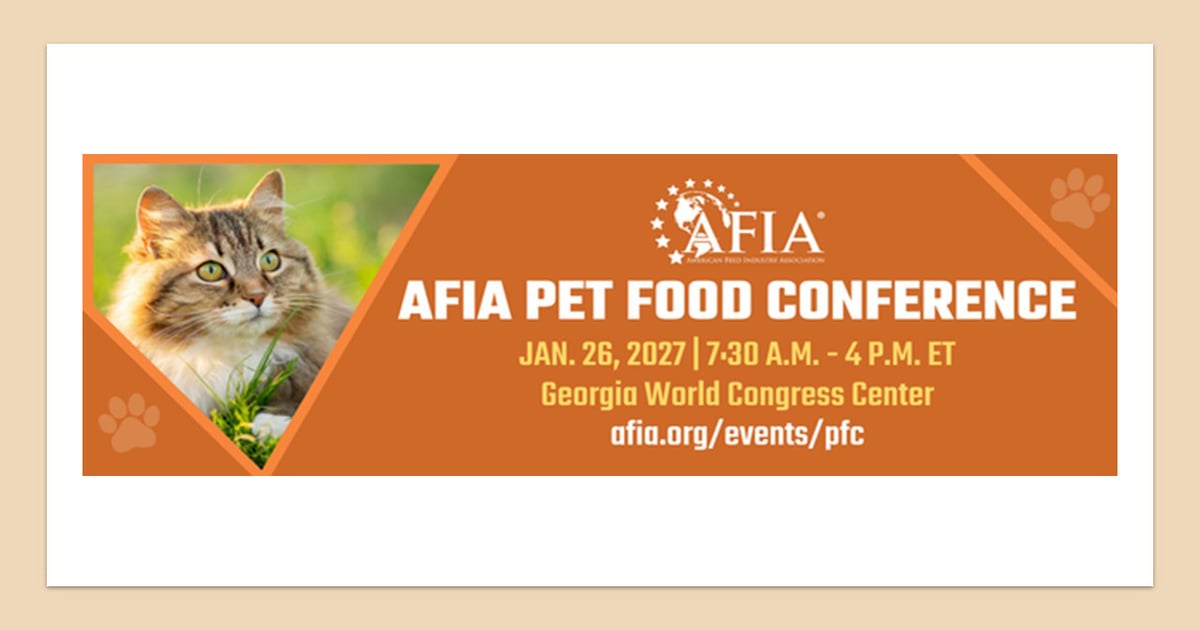 AFIA 2027 Pet Food Conference registration open