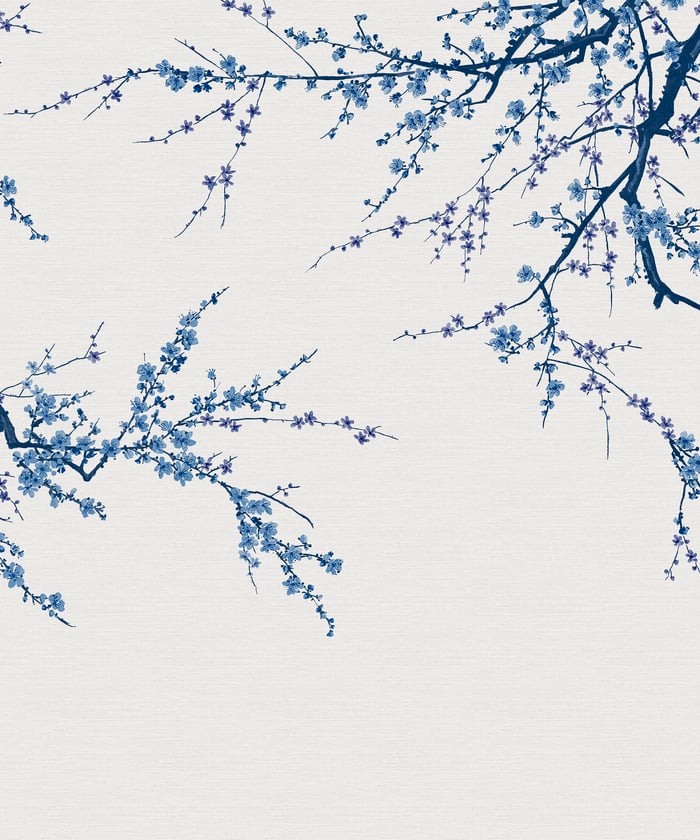 Floraal op maat fotobehang ontwerp detail