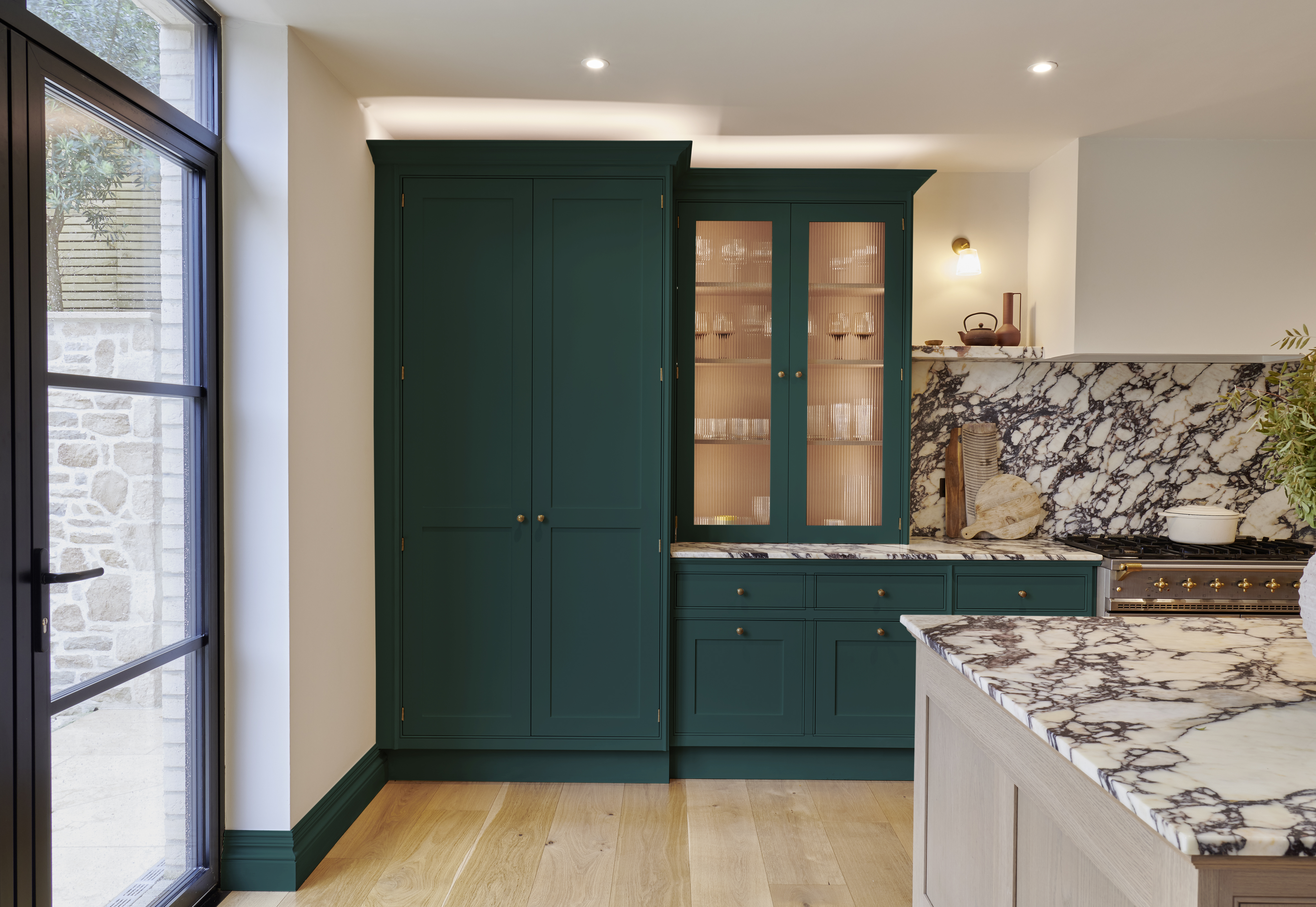 Petrol paint used on kitchen cabinetry 