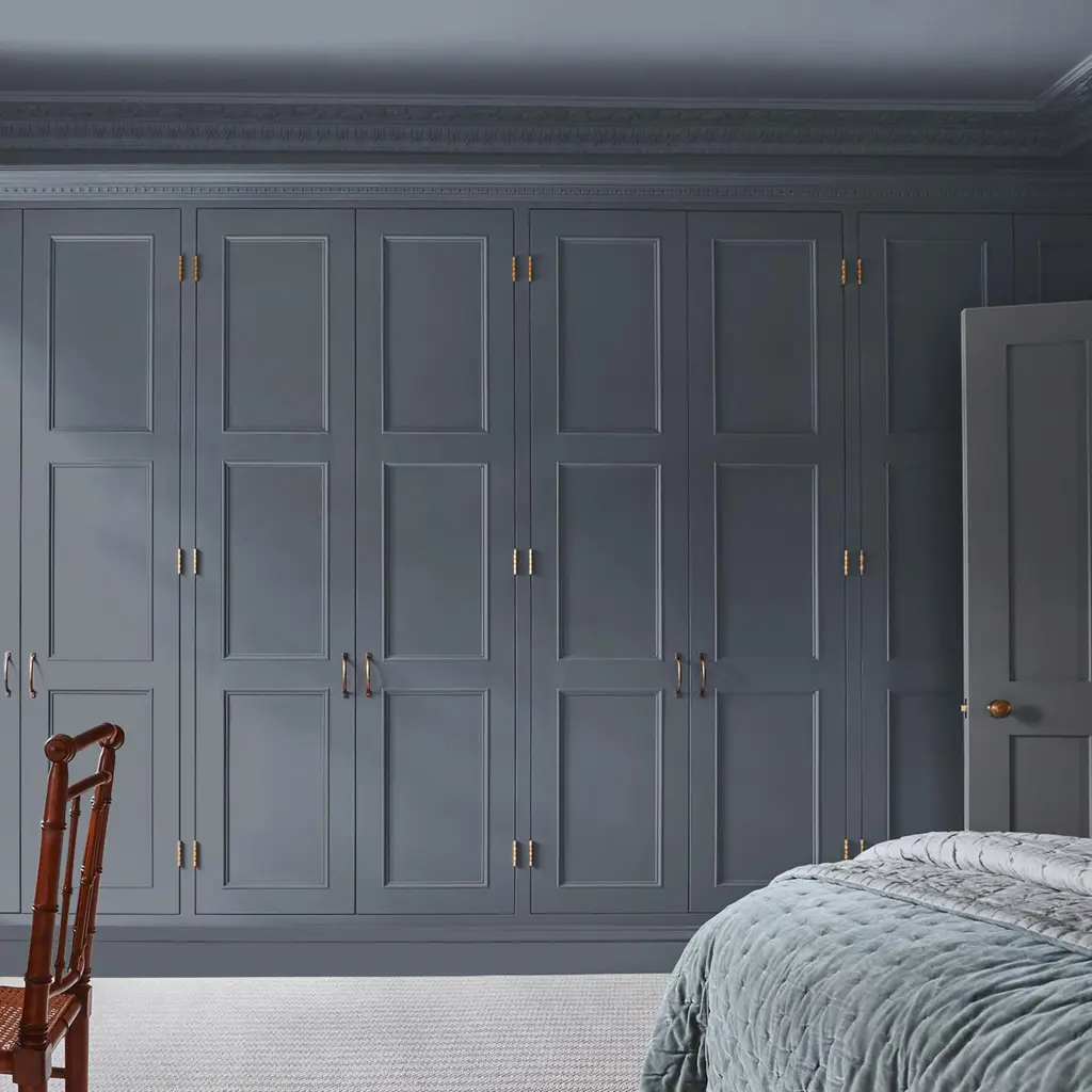 Benjamin Blue Paint on a wardrobe