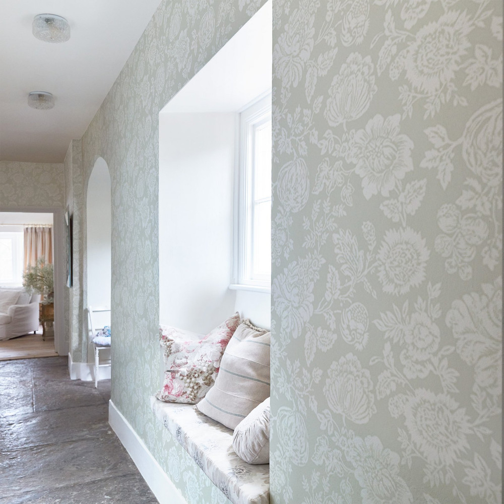 Stipple Sage Wallpaper - Shabby Chic by Rachel Ashwell