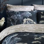 Flower Press Indigo Duvet Cover Set