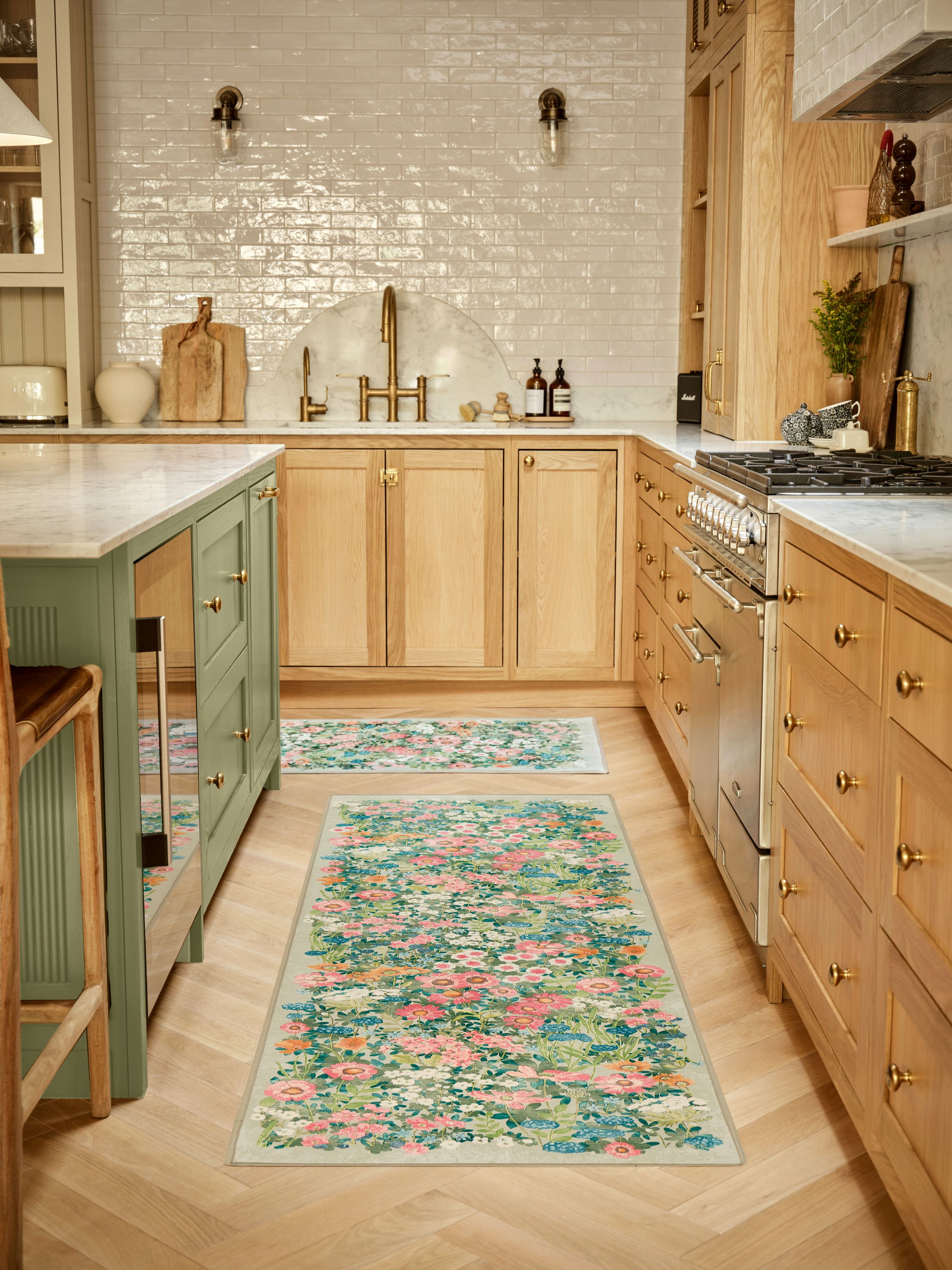 Wallflower Sage runner in a kitchen area