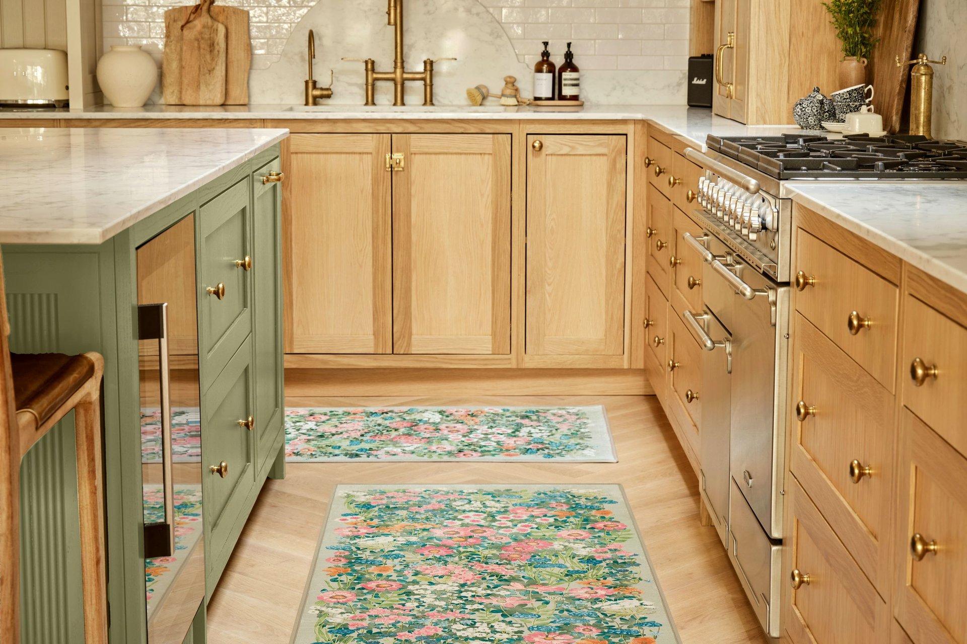 Wallflower Sage runner in a kitchen area
