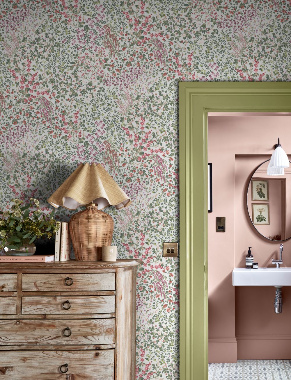 Florale Tapete Raumset Bild