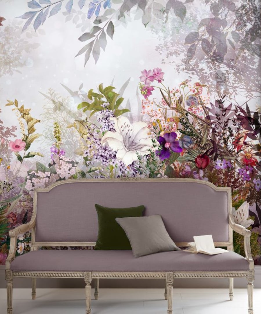 Fantasy floral dream bespoke mural