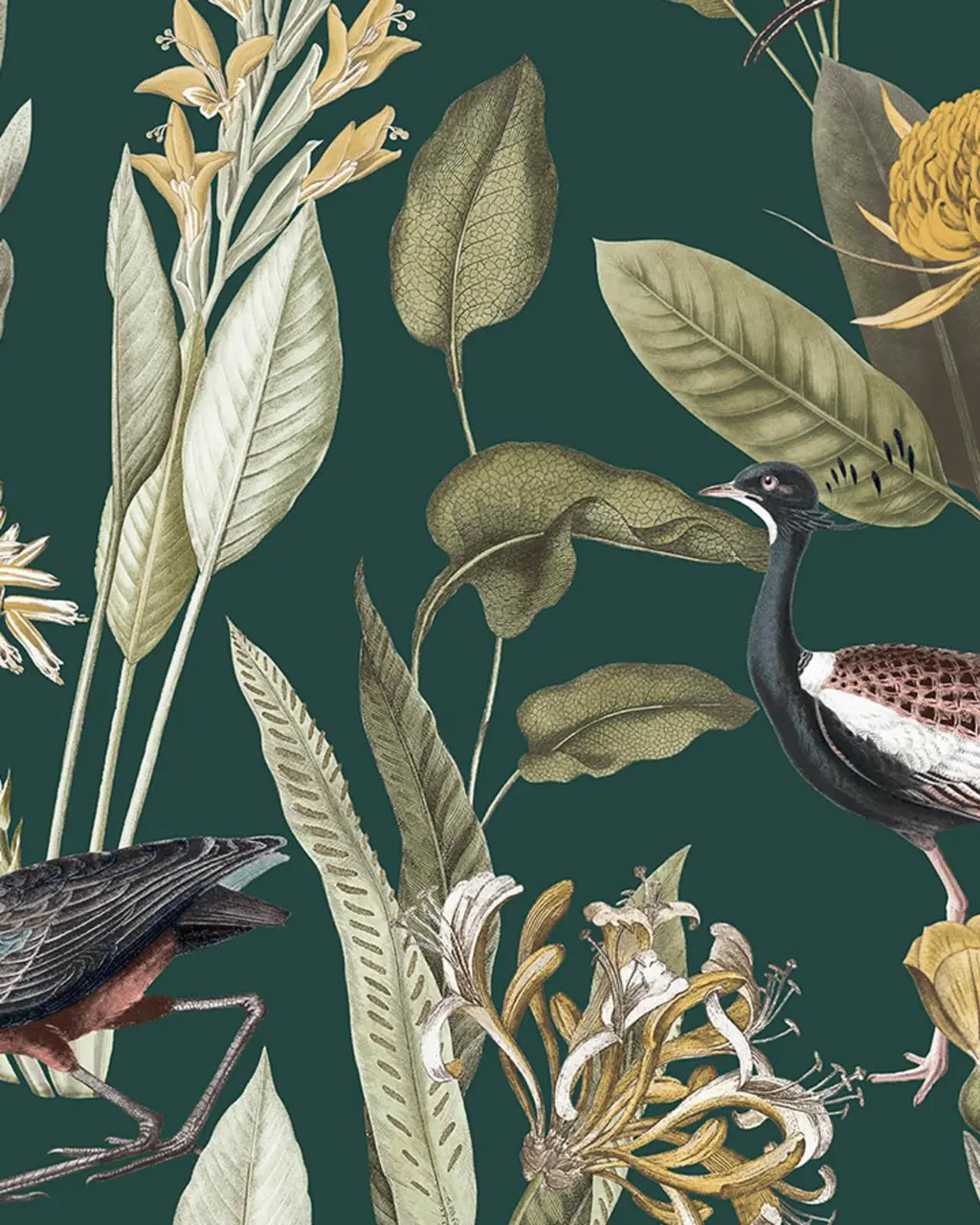 Glasshouse Green Wallpaper Design