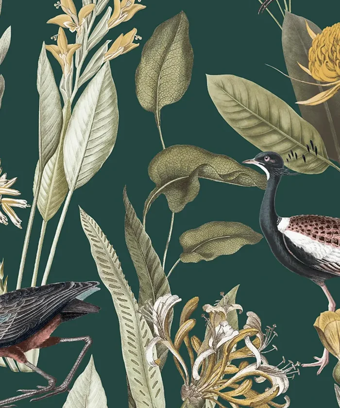 Glasshouse Green Wallpaper Design