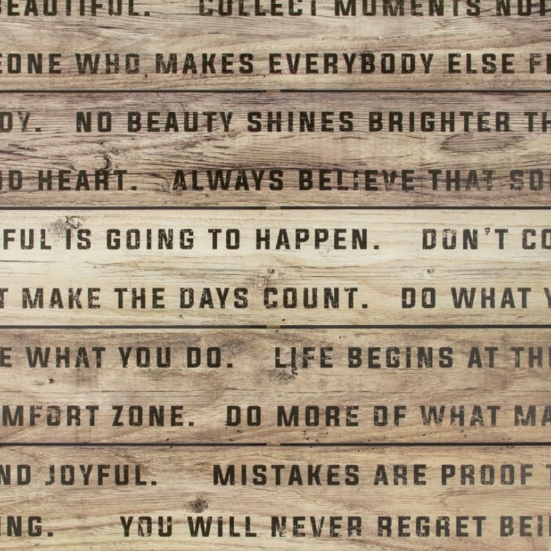 typography wall art