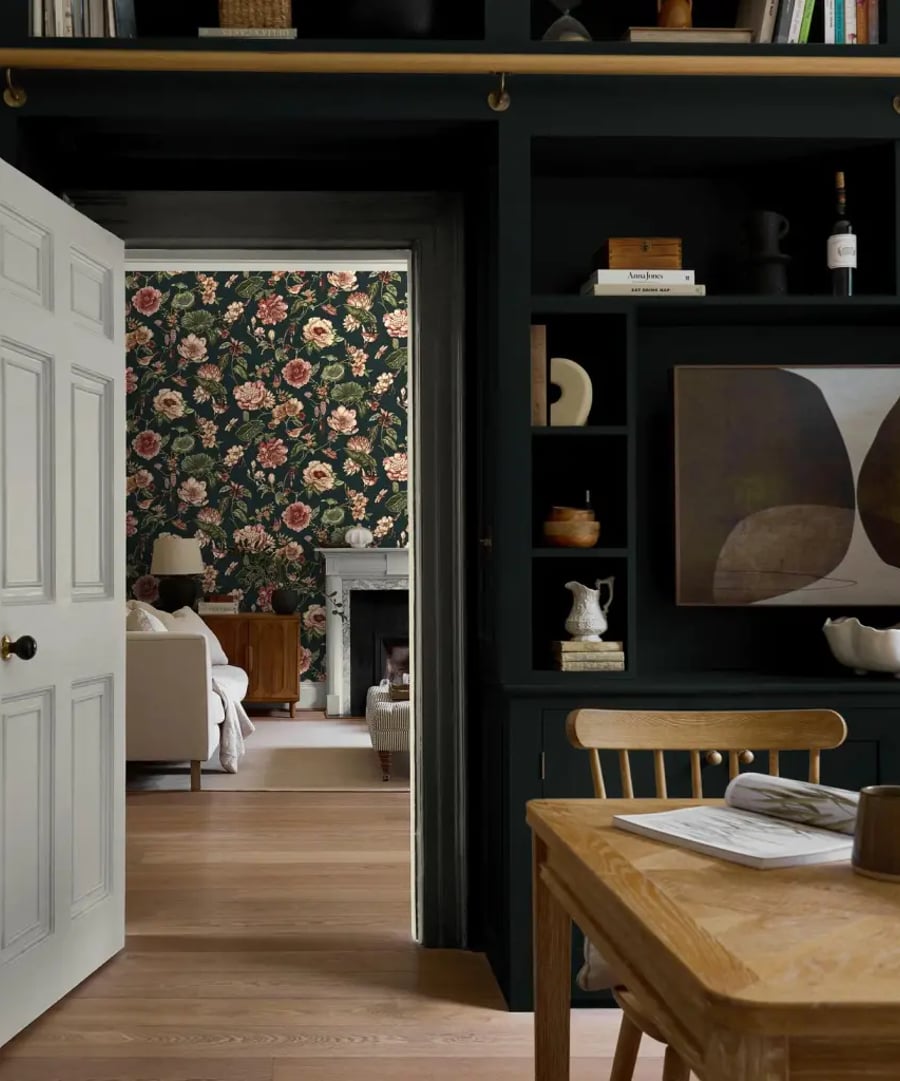 kitchen roomset with kelp Earth resistance paint