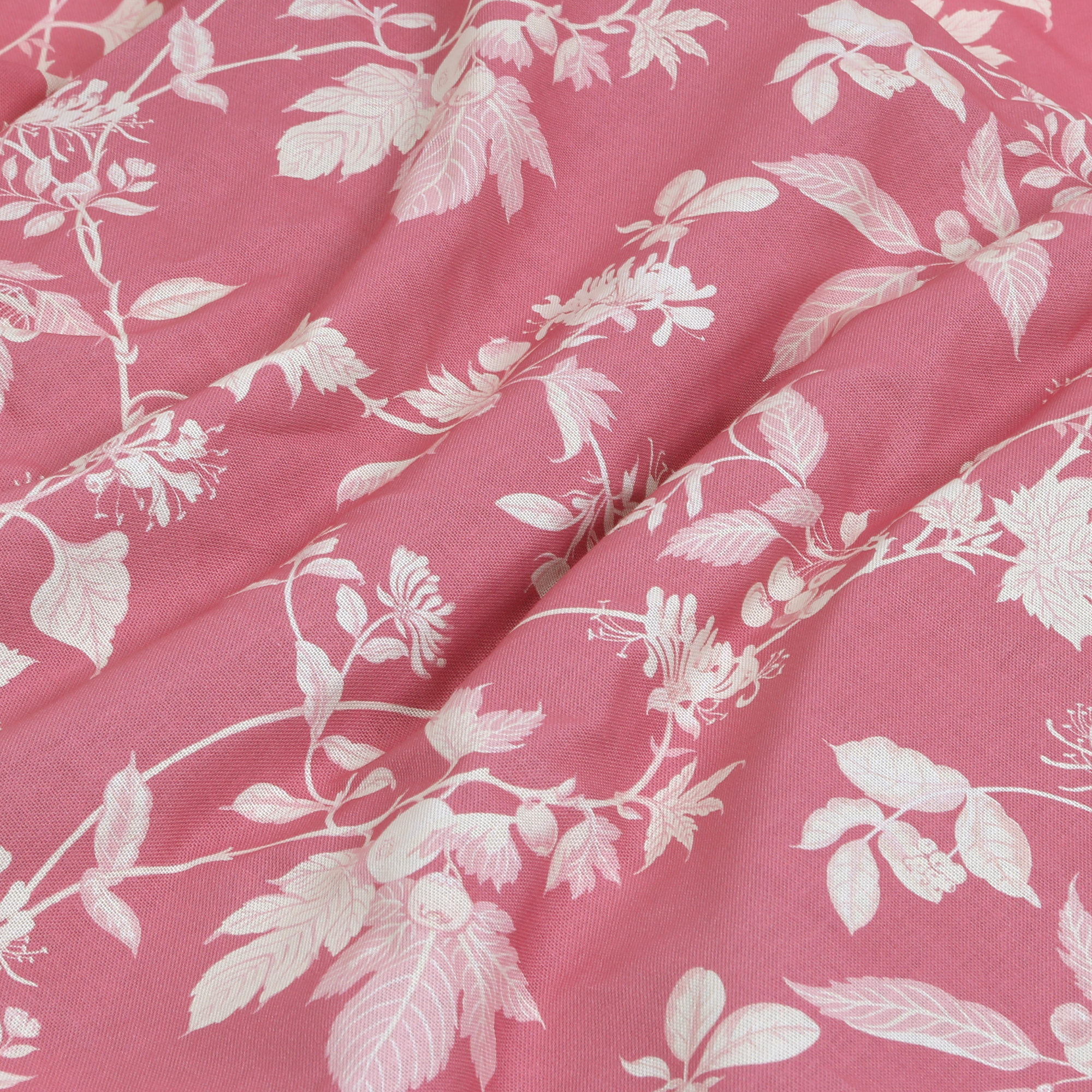 Garden Vine Pink fabric scrunch