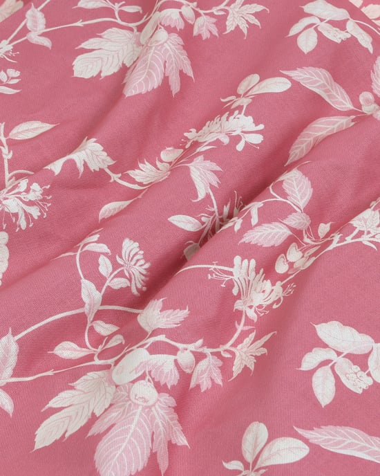 Garden Vine Pink fabric scrunch