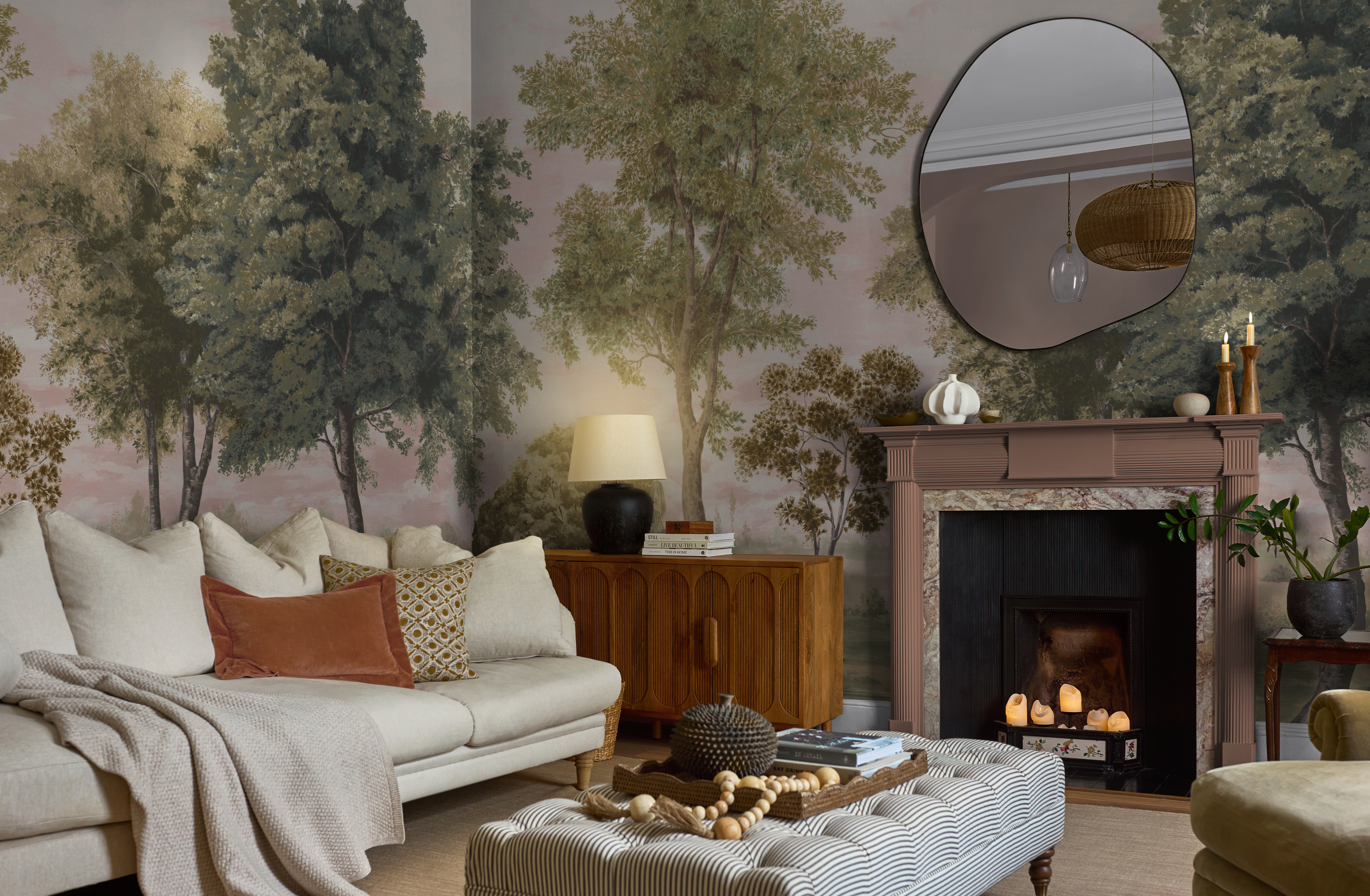 The Old Grove Dusk Mural Roomset