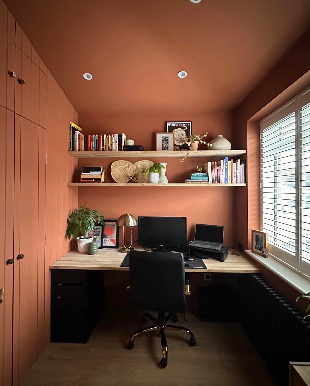 Colour drenched office