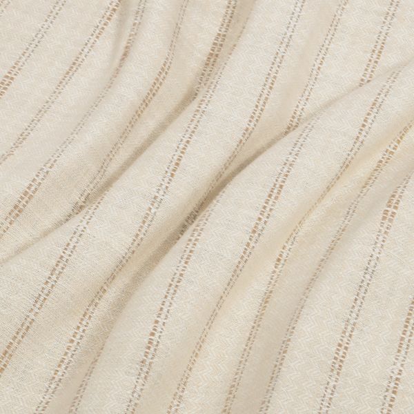Meadow Stitch Flax fabric scrunch