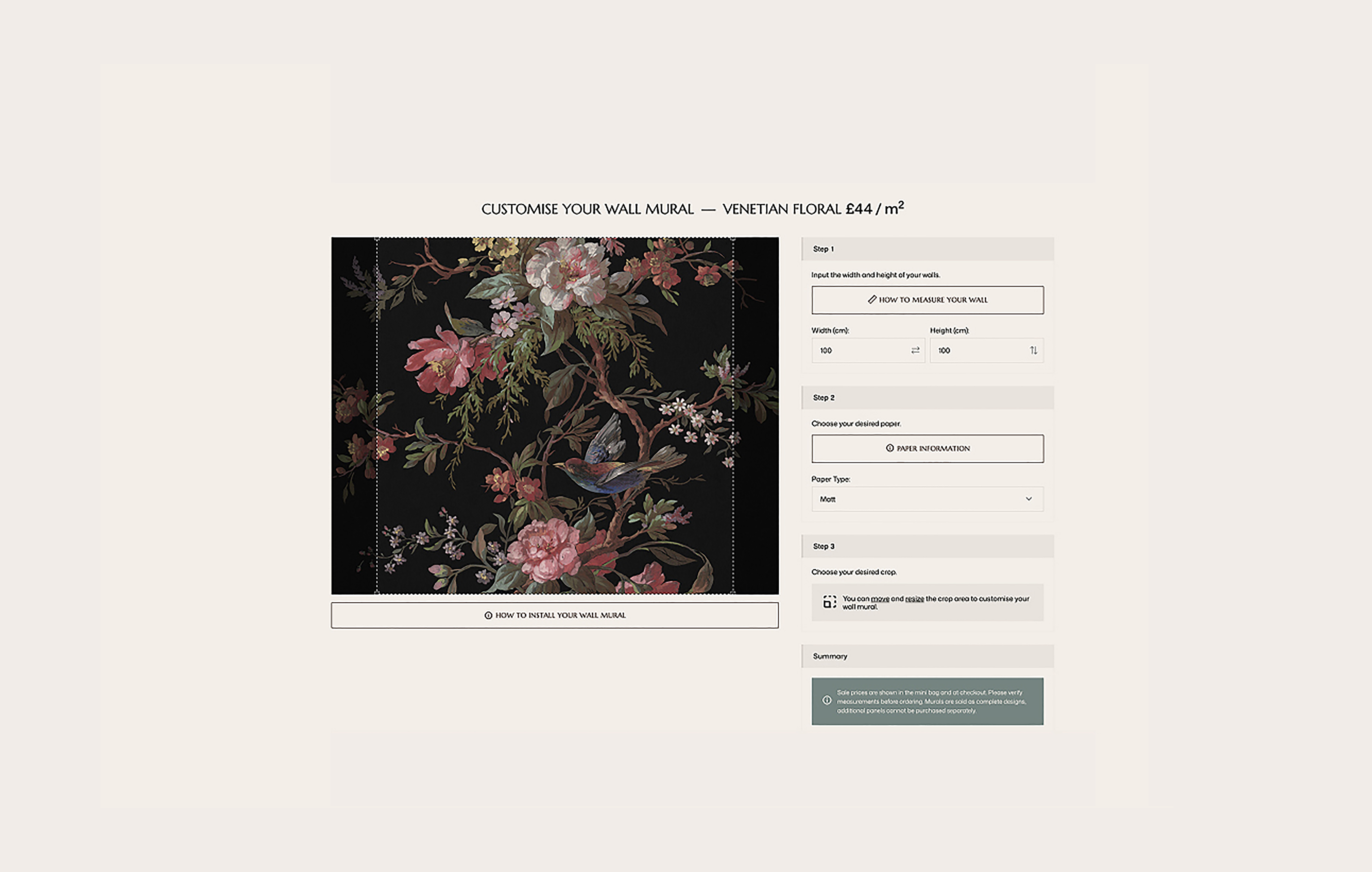 Step 2 of mural step by step guide 