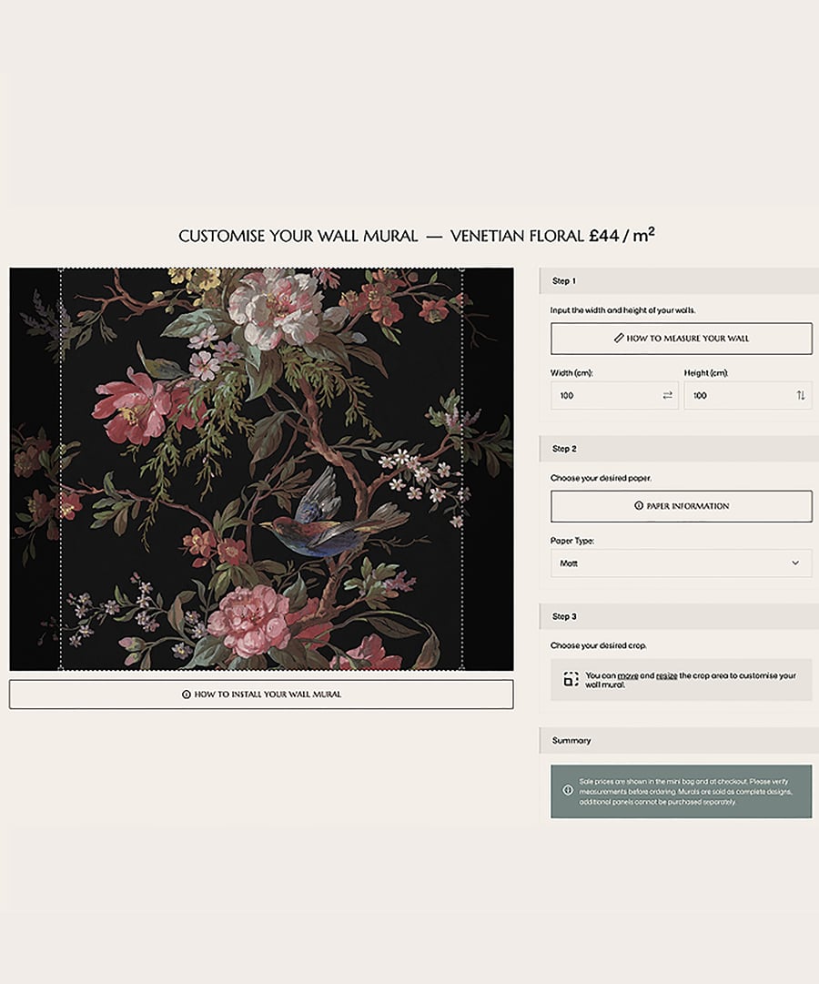 Step 2 of mural step by step guide