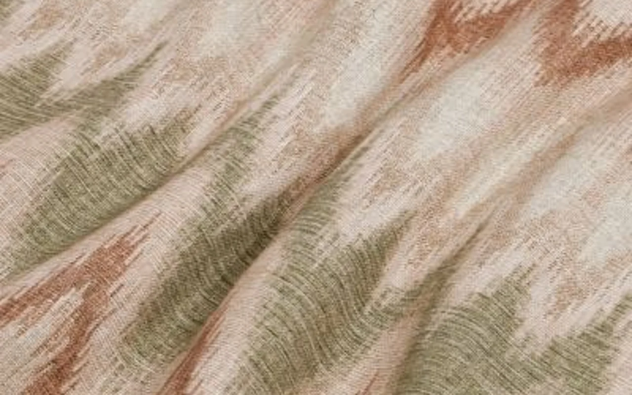 Zigzagare Green fabric scrunch