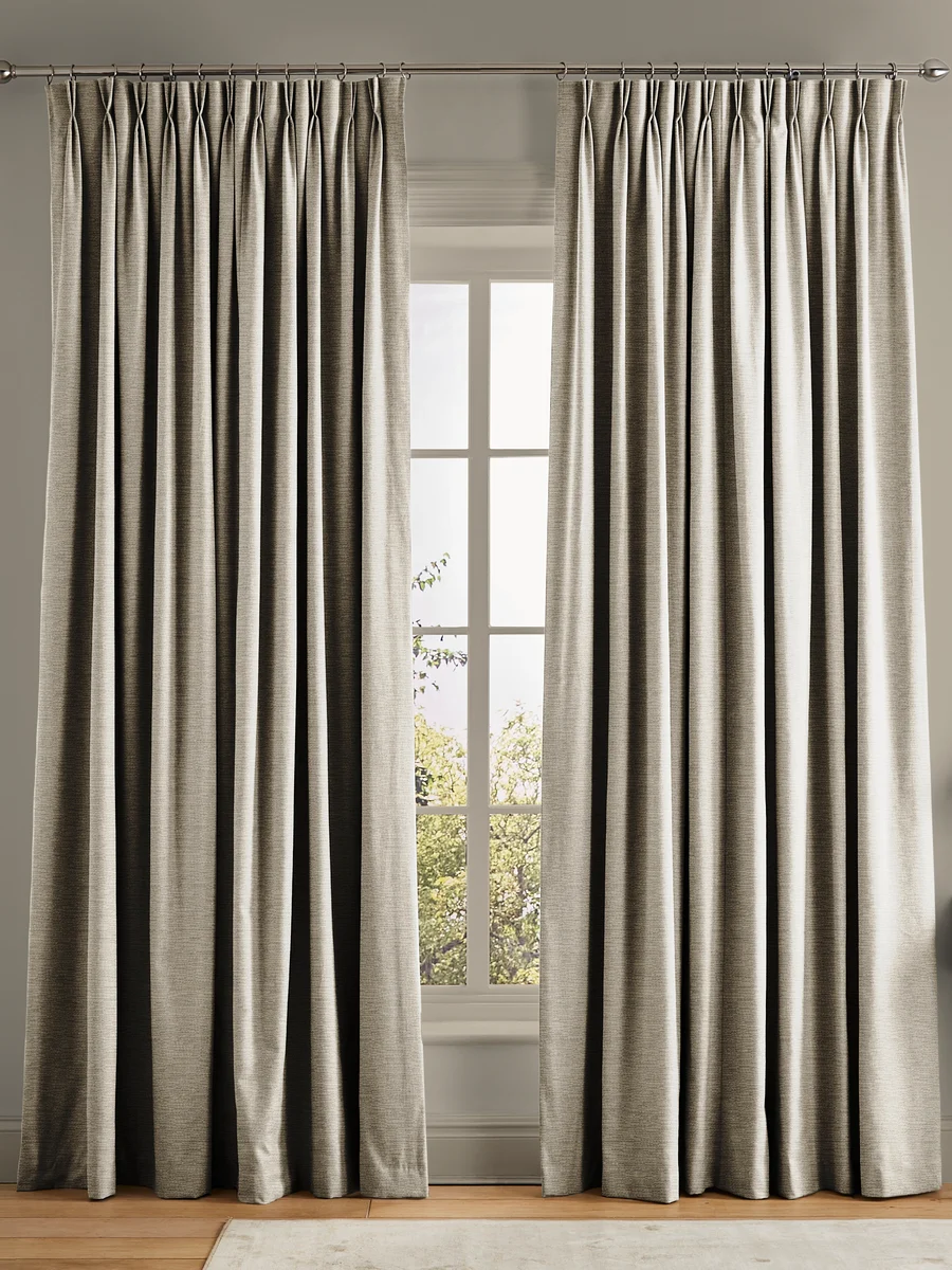 Ethereal Soft Gold Curtains in a roomset