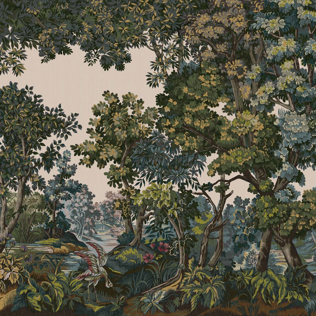 Bodenham Heritage Green Bespoke Mural tile image