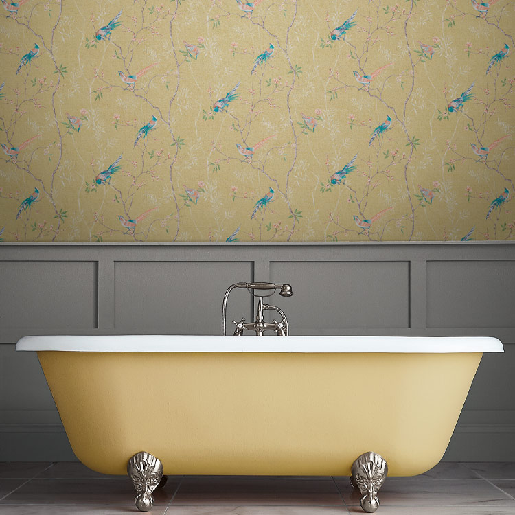 Tori Summer wallpaper for the bathroom