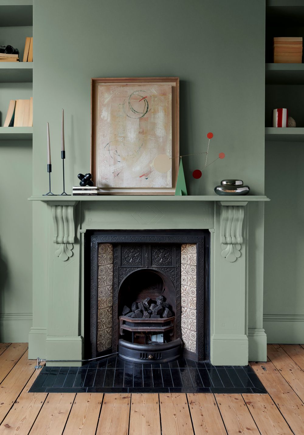 Accrington Road paint in a living room setting