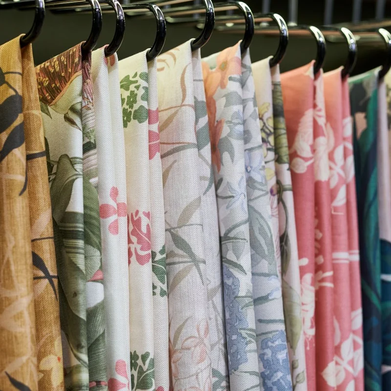A collection of Graham & Brown fabrics in the Knutsford Showroom