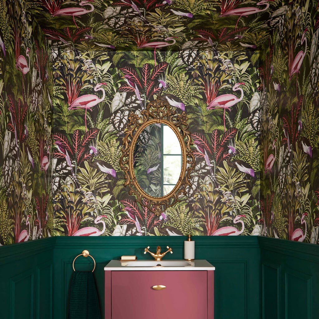 44 Bathroom Wallpaper Ideas That Will Inspire You to be Bold  Wallpaper  for Bathrooms