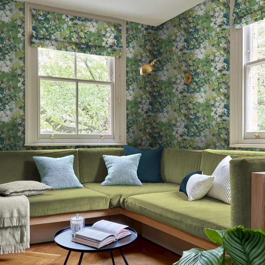 Folklore Tree Sky Wallpaper in Living Room