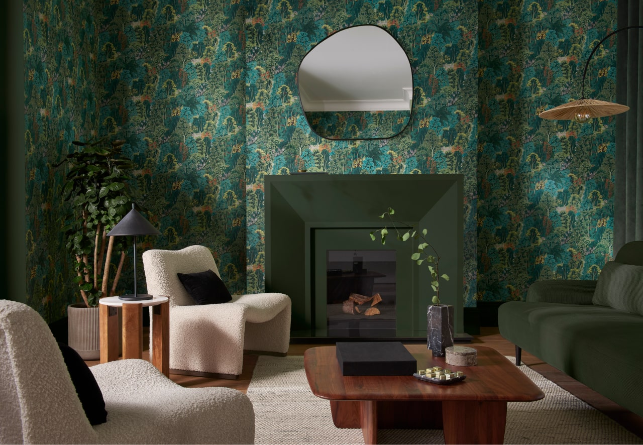 Wallpaper To Create A Cosy Living Room