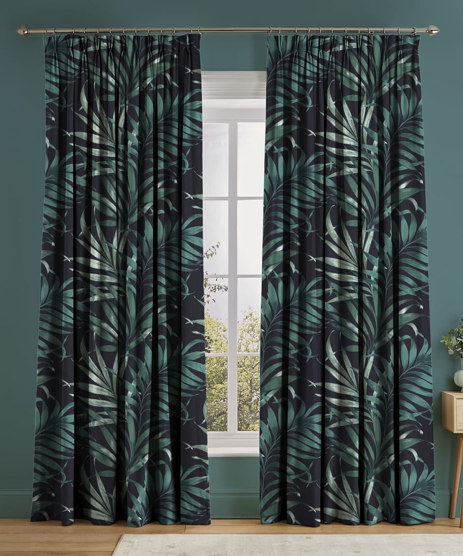 Yasuni Midnight Curtains adds an organic design element to your room.