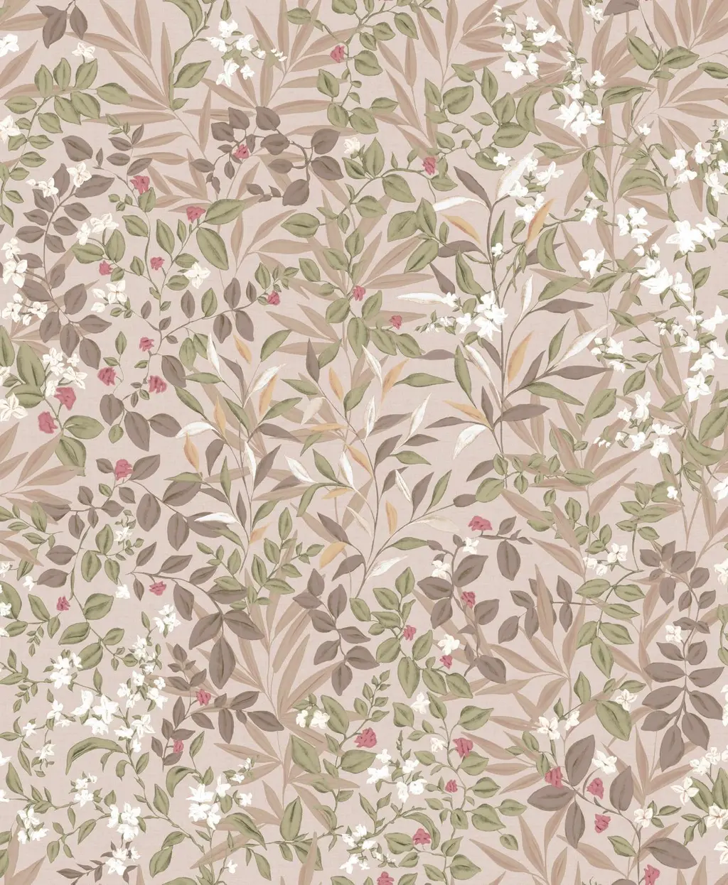 swatch of reverie whispering rose wallpaper
