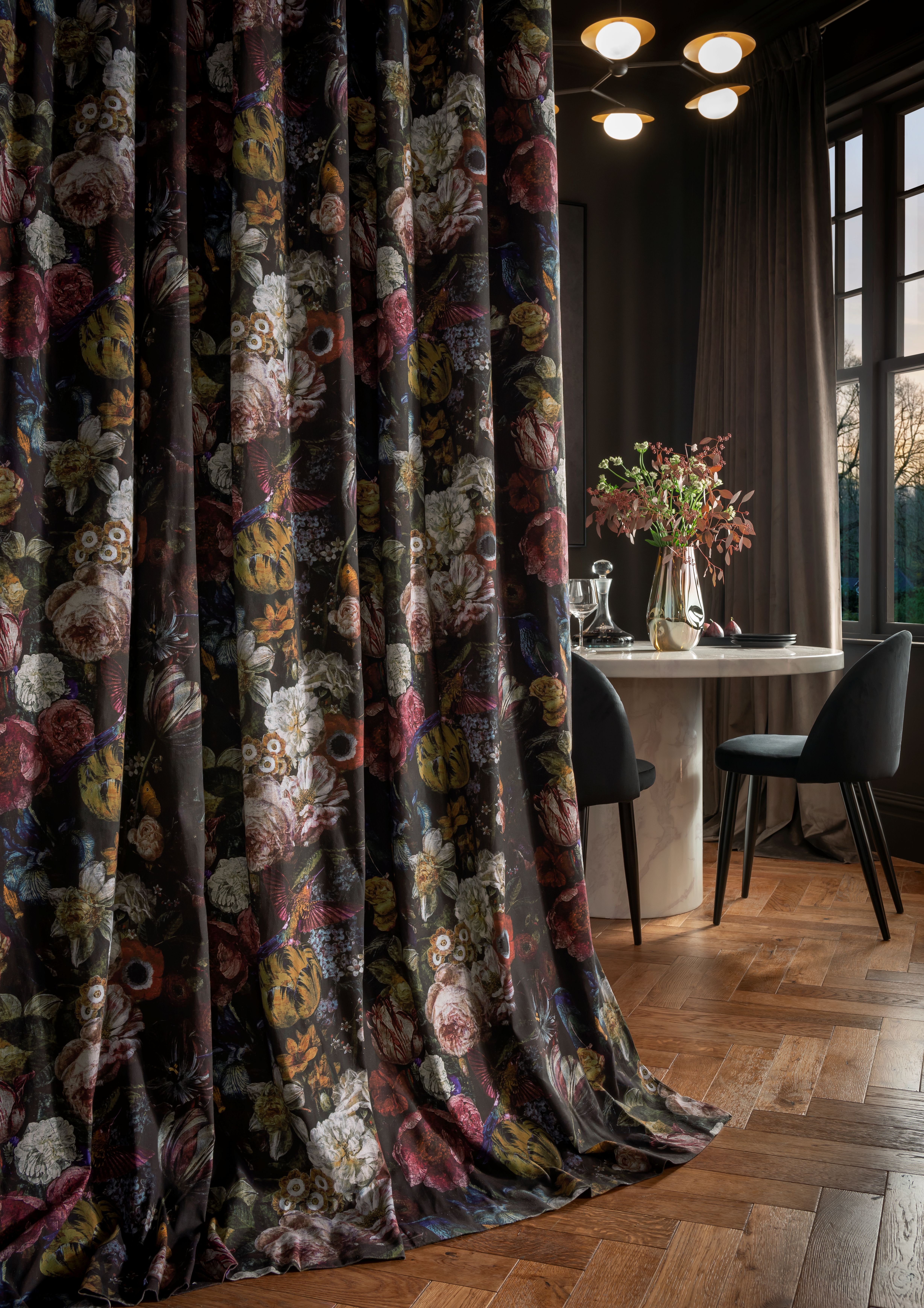 Allure Rideaux dans une salle à manger