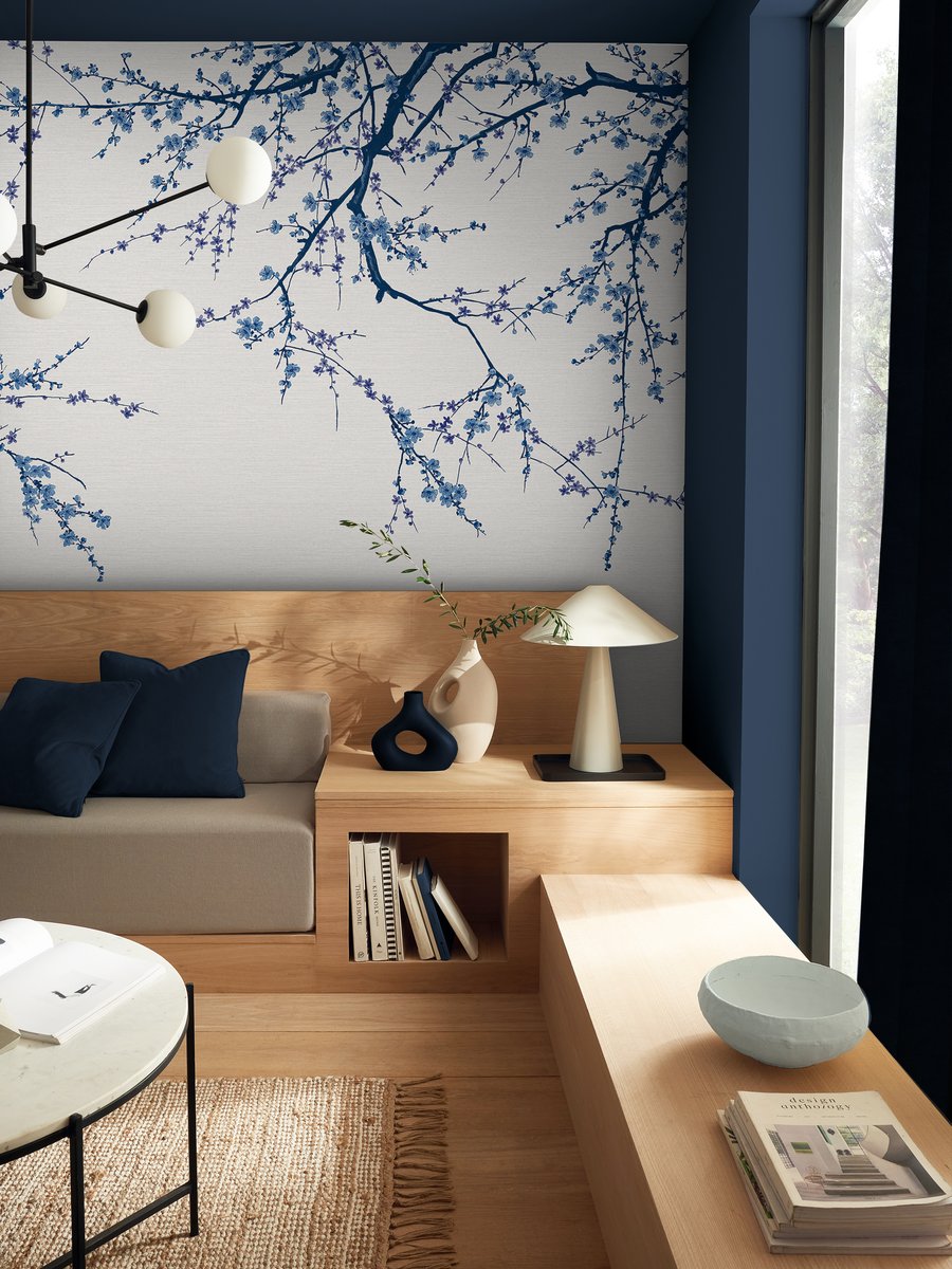 Floral Op Maat fotobehang Kamerbeeld