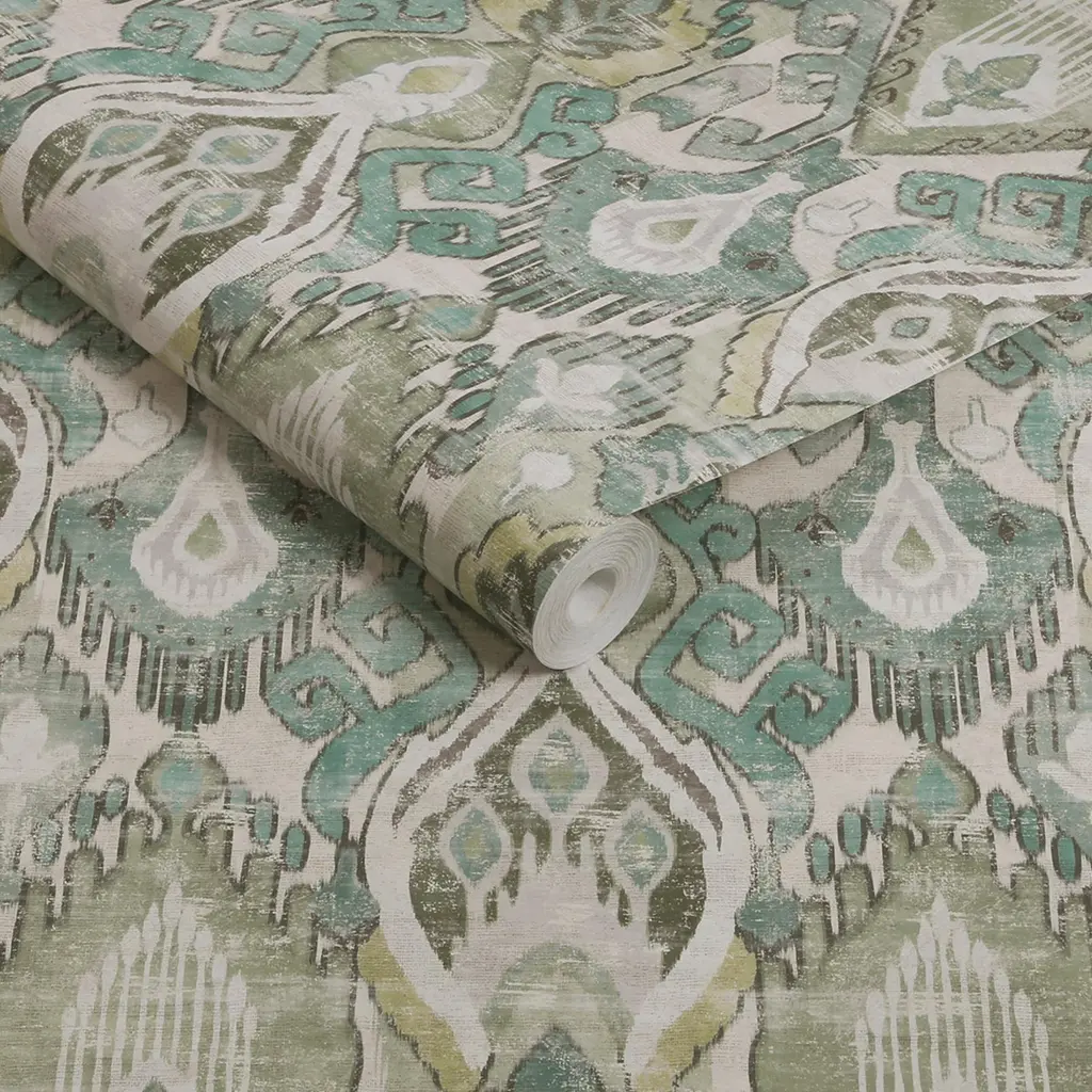 Daraee Tapestry Green wallpaper roll shot