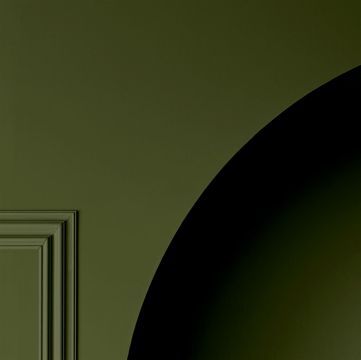 A lounge arch painted in Forest green by Graham & Brown